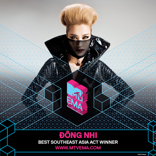 đông nhi chiến thắng MTV EMA 2016